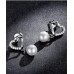 Cercei argint Elegant Love Pearl